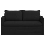 vidaXL Pohovka Čierna 195 x 82 x 85 cm Kov – Obrázok 4