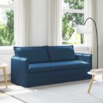 vidaXL Pohovka Modrá 195 x 82 x 85 cm Kov