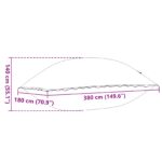 vidaXL Vankúš do bazéna Modrá 400 x 200 x 140 cm PVC – Obrázok 8