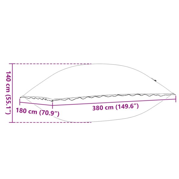 vidaXL Vankúš do bazéna Modrá 400 x 200 x 140 cm PVC – Obrázok 8