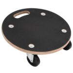 vidaXL Prepravný vozík 6 pcs Sivá Preglejka – Obrázok 3