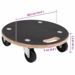 vidaXL Prepravný vozík 6 pcs Sivá Preglejka – Obrázok 8