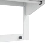 vidaXL Vešiak Biela a medová hnedá 90 x 35 x 41.5 cm – Obrázok 7