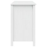 vidaXL Stôl s priehradkami so zásuvkou Biela 100 x 45 x 74 cm – Obrázok 6