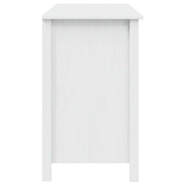 vidaXL Stôl s priehradkami so zásuvkou Biela 100 x 45 x 74 cm – Obrázok 6