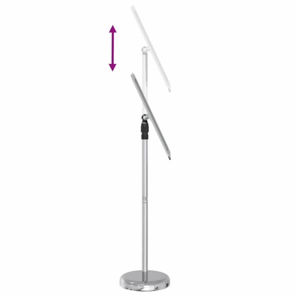 vidaXL Stánky na výstavy Strieborná 30 x 25 x 128 cm Hliník – Obrázok 12