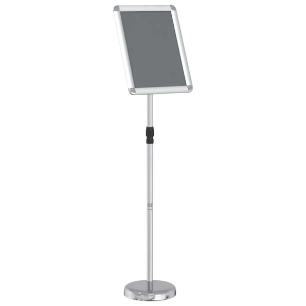 vidaXL Stánky na výstavy Strieborná 30 x 25 x 128 cm Hliník – Obrázok 2