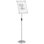vidaXL Stánky na výstavy Strieborná 30 x 25 x 128 cm Hliník – Obrázok 3
