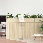 vidaXL Stánky na výstavy Strieborná 30 x 25 x 128 cm Hliník – Obrázok 4