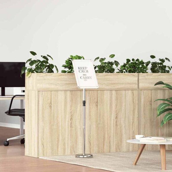 vidaXL Stánky na výstavy Strieborná 30 x 25 x 128 cm Hliník – Obrázok 4