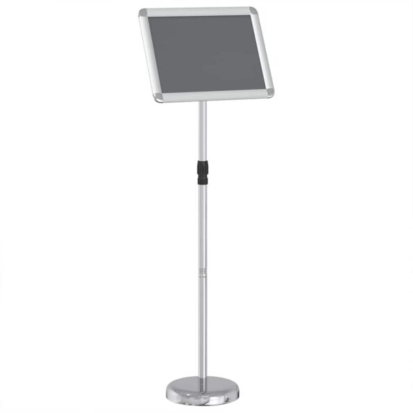 vidaXL Stánky na výstavy Strieborná 30 x 25 x 128 cm Hliník – Obrázok 5