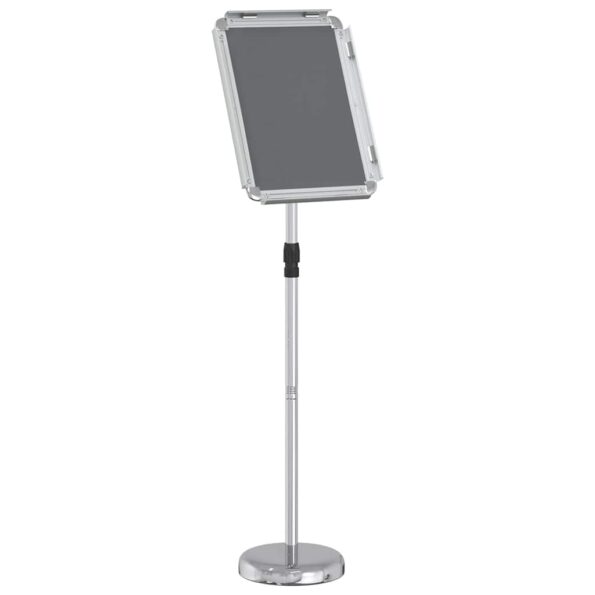 vidaXL Stánky na výstavy Strieborná 30 x 25 x 128 cm Hliník – Obrázok 6