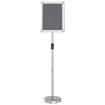 vidaXL Stánky na výstavy Strieborná 30 x 25 x 128 cm Hliník – Obrázok 7