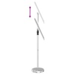 vidaXL Stánky na výstavy Strieborná 30 x 25 x 128 cm Hliník – Obrázok 12