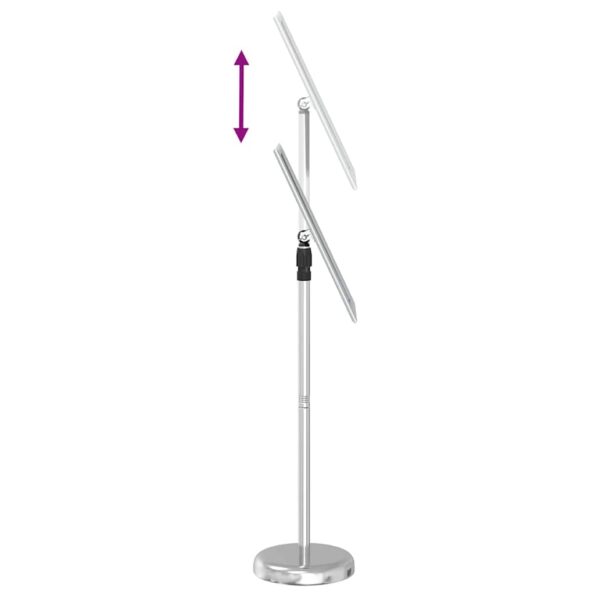 vidaXL Stánky na výstavy Strieborná 30 x 25 x 128 cm Hliník – Obrázok 12