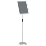 vidaXL Stánky na výstavy Strieborná 30 x 25 x 128 cm Hliník – Obrázok 2