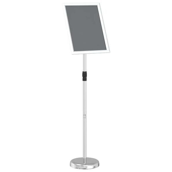 vidaXL Stánky na výstavy Strieborná 30 x 25 x 128 cm Hliník – Obrázok 2
