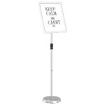 vidaXL Stánky na výstavy Strieborná 30 x 25 x 128 cm Hliník – Obrázok 3