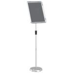 vidaXL Stánky na výstavy Strieborná 30 x 25 x 128 cm Hliník – Obrázok 6