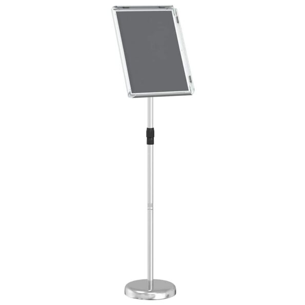 vidaXL Stánky na výstavy Strieborná 30 x 25 x 128 cm Hliník – Obrázok 6