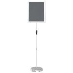 vidaXL Stánky na výstavy Strieborná 30 x 25 x 128 cm Hliník – Obrázok 7