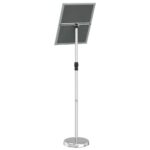 vidaXL Stánky na výstavy Strieborná 30 x 25 x 128 cm Hliník – Obrázok 9