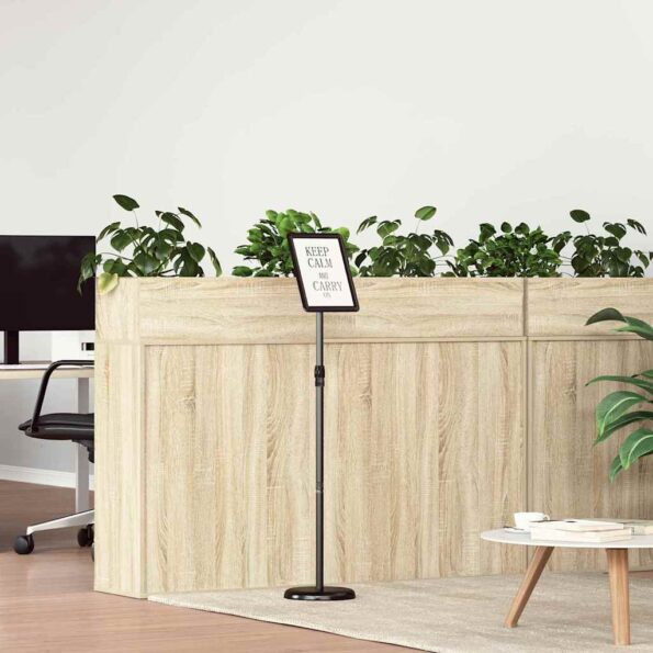 vidaXL Stánky na výstavy Čierna 25 x 25 x 125 cm Hliník – Obrázok 4