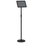 vidaXL Stánky na výstavy Čierna 25 x 25 x 125 cm Hliník – Obrázok 5