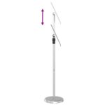 vidaXL Stánky na výstavy Strieborná 25 x 25 x 125 cm Hliník – Obrázok 12