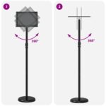 vidaXL Stánky na výstavy Čierna 25 x 25 x 125 cm Hliník – Obrázok 11