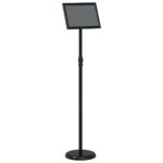 vidaXL Stánky na výstavy Čierna 25 x 25 x 125 cm Hliník – Obrázok 5