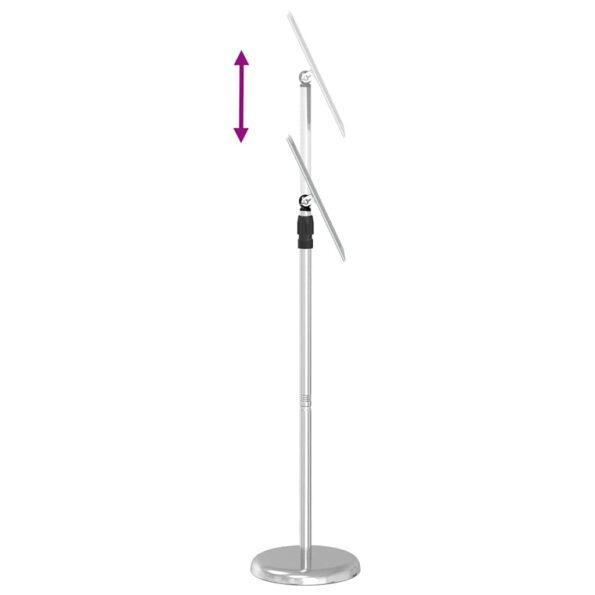 vidaXL Stánky na výstavy Strieborná 25 x 25 x 125 cm Hliník – Obrázok 12