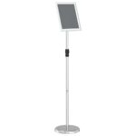 vidaXL Stánky na výstavy Strieborná 25 x 25 x 125 cm Hliník – Obrázok 2