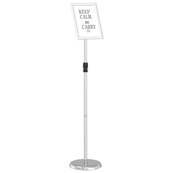 vidaXL Stánky na výstavy Strieborná 25 x 25 x 125 cm Hliník – Obrázok 3