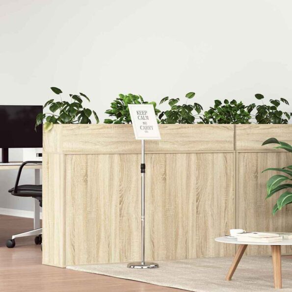 vidaXL Stánky na výstavy Strieborná 25 x 25 x 125 cm Hliník – Obrázok 4
