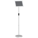 vidaXL Stánky na výstavy Strieborná 25 x 25 x 125 cm Hliník – Obrázok 5