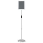 vidaXL Stánky na výstavy Strieborná 25 x 25 x 125 cm Hliník – Obrázok 7