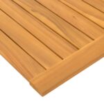 vidaXL Kúpeľňová predložka Jednofarebný Hnedá 50 x 50 cm drevo – Obrázok 8