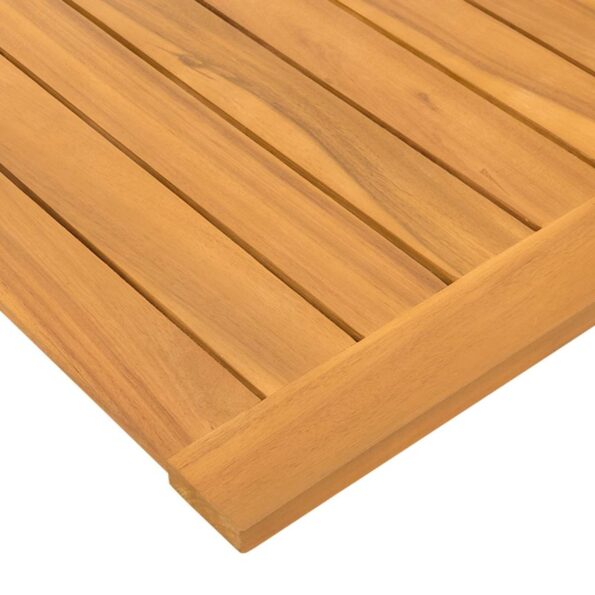 vidaXL Kúpeľňová predložka Jednofarebný Hnedá 50 x 50 cm drevo – Obrázok 8