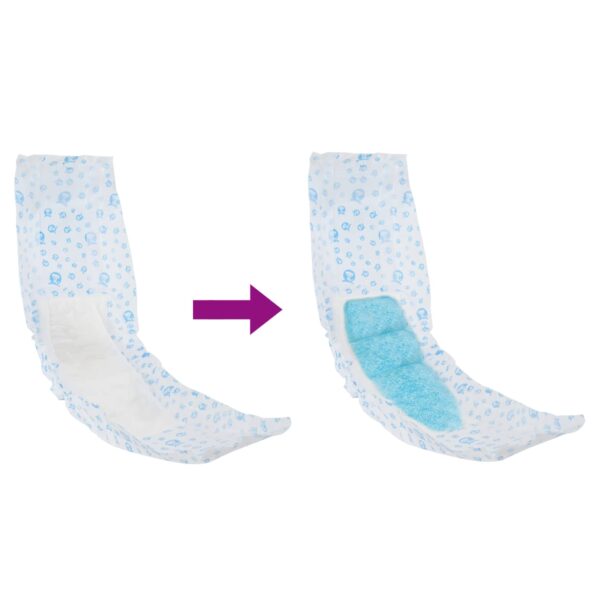 vidaXL Jednorazové psie plienky pre samcov 30 pcs Biela XL – Obrázok 9