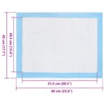 vidaXL Tréningová podložka pre domácich miláčikov 50 pcs 60 x 45 cm – Obrázok 6