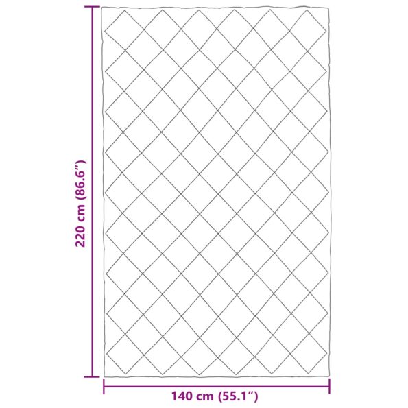 vidaXL Letná prikrývka Antracit 220 x 140 cm Mikrovlákno – Obrázok 10