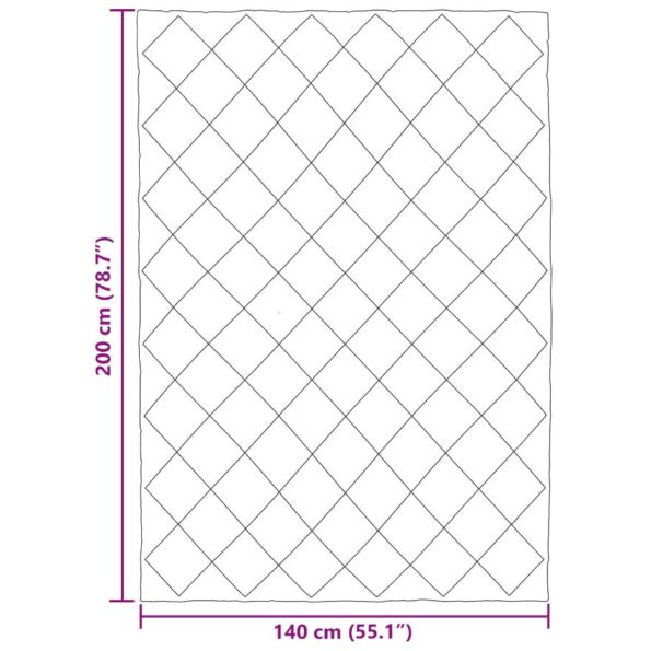 vidaXL Letná prikrývka Sivohnedá 200 x 140 cm Mikrovlákno – Obrázok 10
