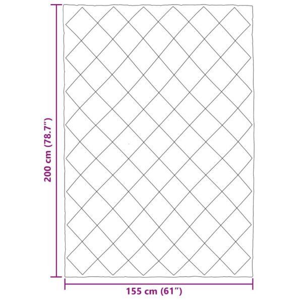vidaXL Letná prikrývka Sivohnedá 200 x 155 cm Mikrovlákno – Obrázok 10