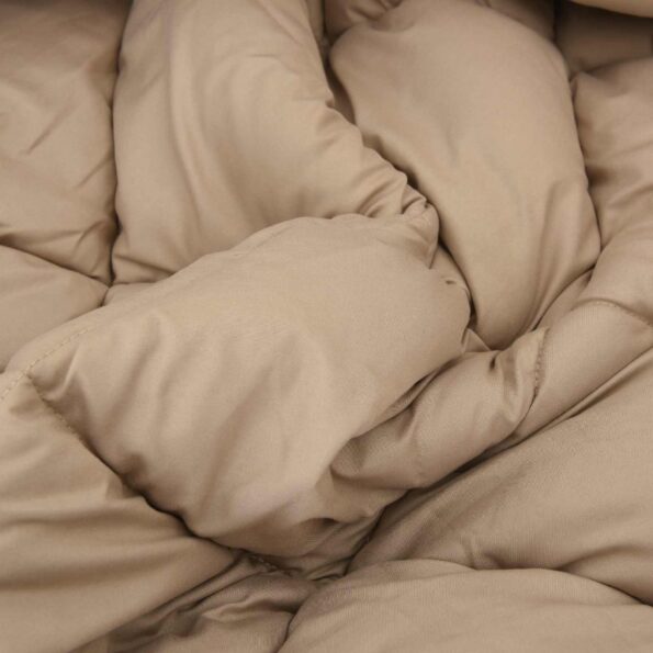 vidaXL Letná prikrývka Sivohnedá 200 x 200 cm Mikrovlákno – Obrázok 6