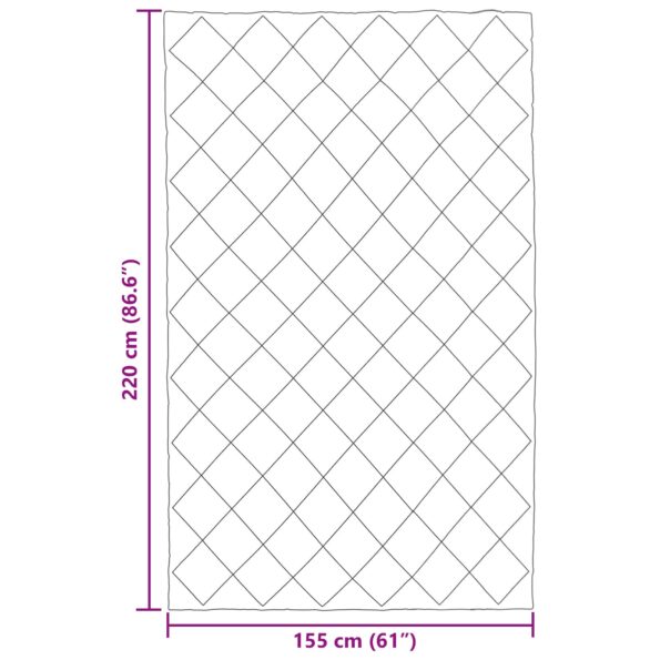 vidaXL Letná prikrývka Sivohnedá 220 x 155 cm Mikrovlákno – Obrázok 10