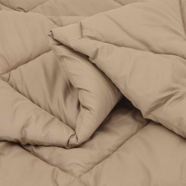 vidaXL Letná prikrývka Sivohnedá 220 x 155 cm Mikrovlákno – Obrázok 5