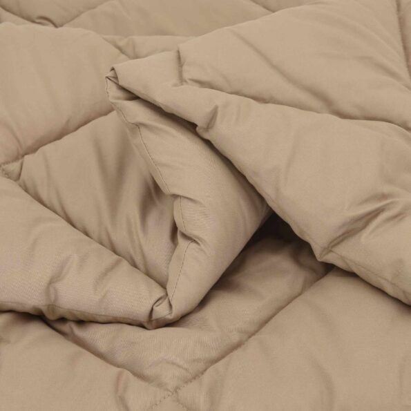 vidaXL Letná prikrývka Sivohnedá 220 x 200 cm Mikrovlákno – Obrázok 5