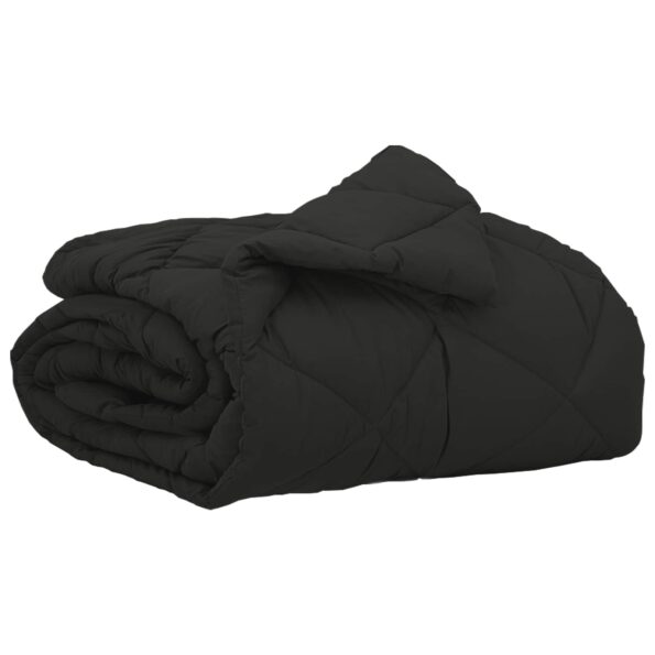 vidaXL Letná prikrývka Čierny 200 x 155 cm Mikrovlákno – Obrázok 2