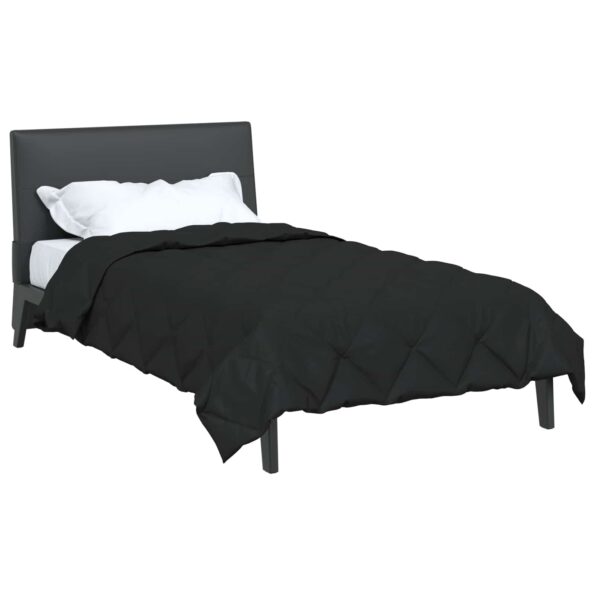 vidaXL Letná prikrývka Čierny 200 x 155 cm Mikrovlákno – Obrázok 3